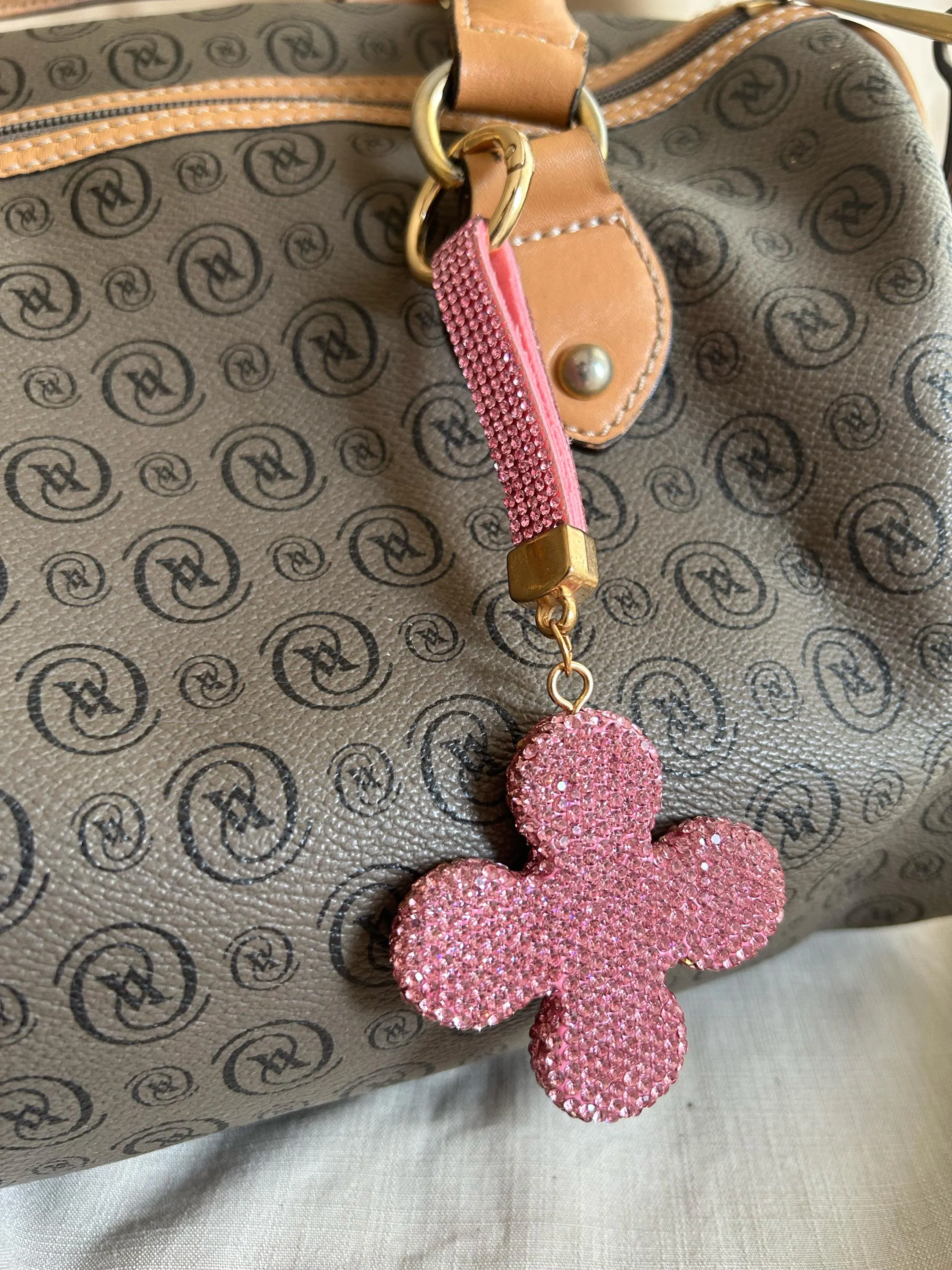 Bag Charm, Keychain, Four Leaf Keychain, Shiny Keychain, Four Leaf Charm, Shiny Charm, Big Charm, Gifts For Birthday, Gifts For Her